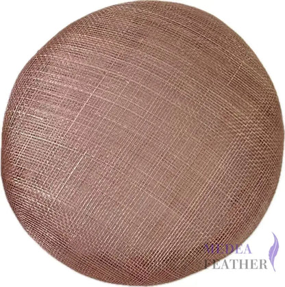 15cm Sinamay Button Fascinator Base Latte Brown ready-to-ship