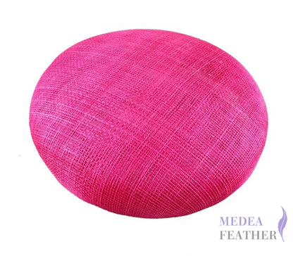 15cm Sinamay Button Fascinator Base Pink / 1 Piece ready-to-ship