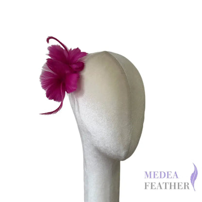 Double Goose Feather Mount DS260523 - #19 festival fuchsia