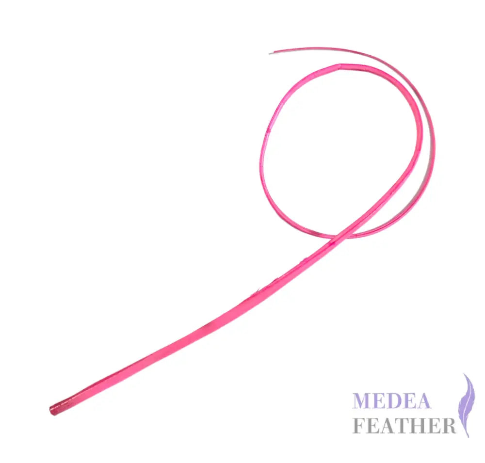 Double Loop Curved Ostrich Feather Quill - #51 pink