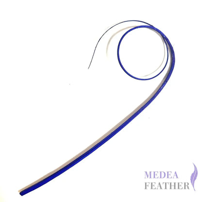 Double Loop Curved Ostrich Feather Quill - #67 royal blue