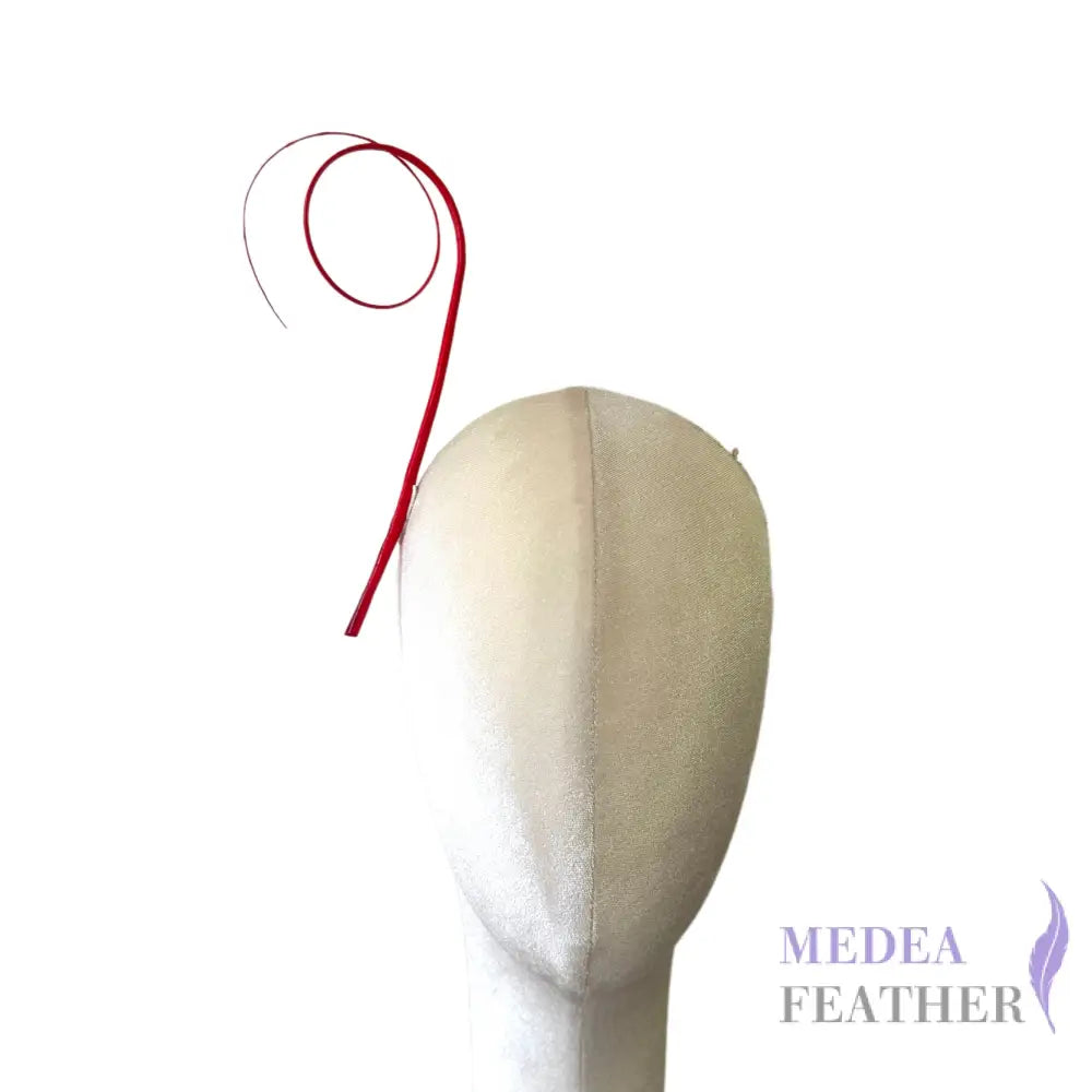 Double Loop Curved Ostrich Feather Quill