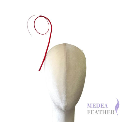 Double Loop Curved Ostrich Feather Quill