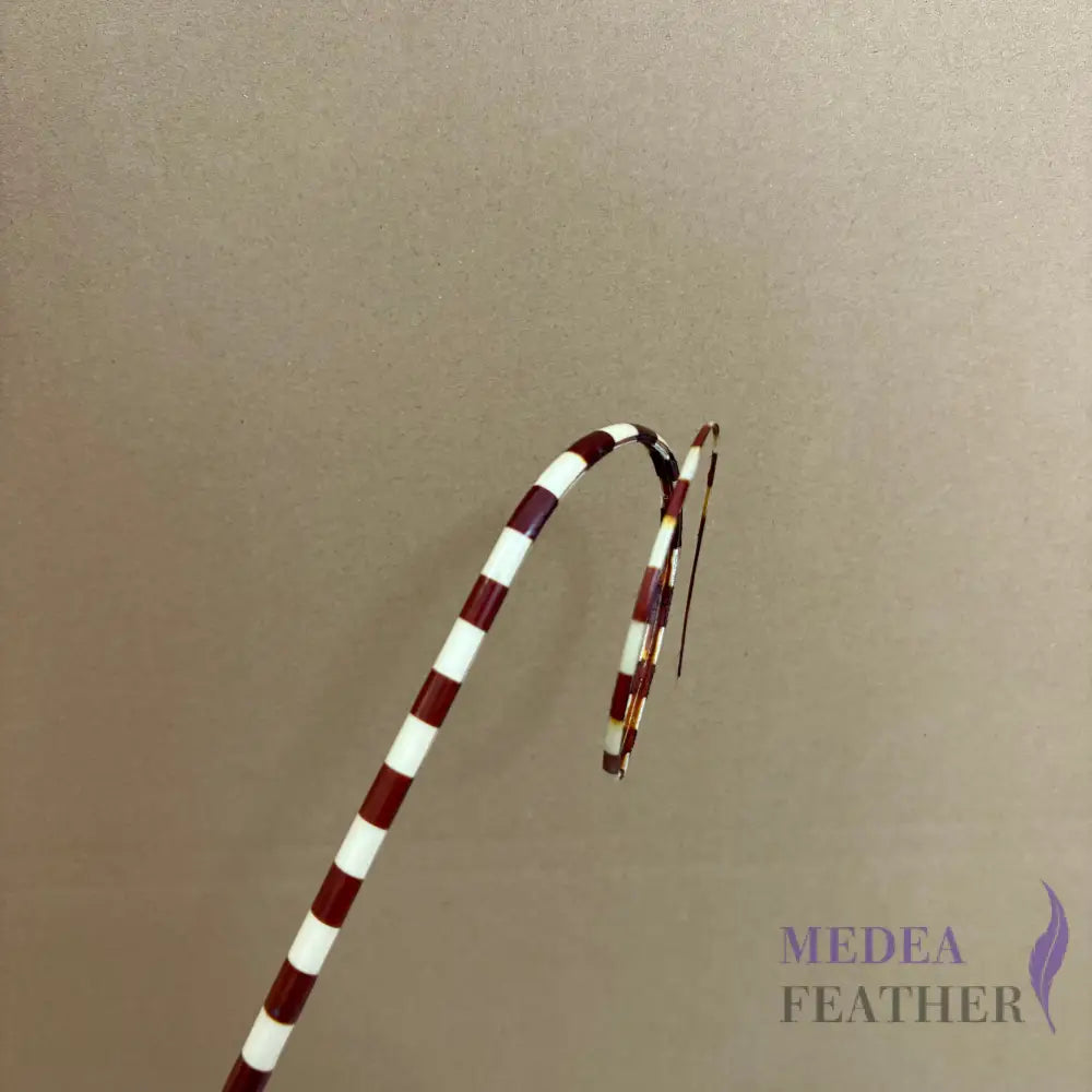 Loop Two Tone Ostrich Feather Quill (Copy) - #06brunette + ivory base