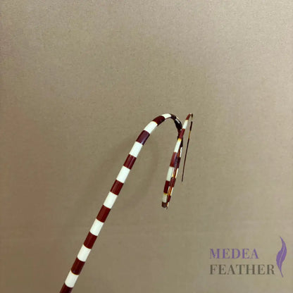 Loop Two Tone Ostrich Feather Quill (Copy) - #06brunette + ivory base