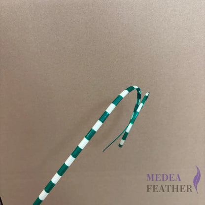 Loop Two Tone Ostrich Feather Quill (Copy) - #72green + ivory base