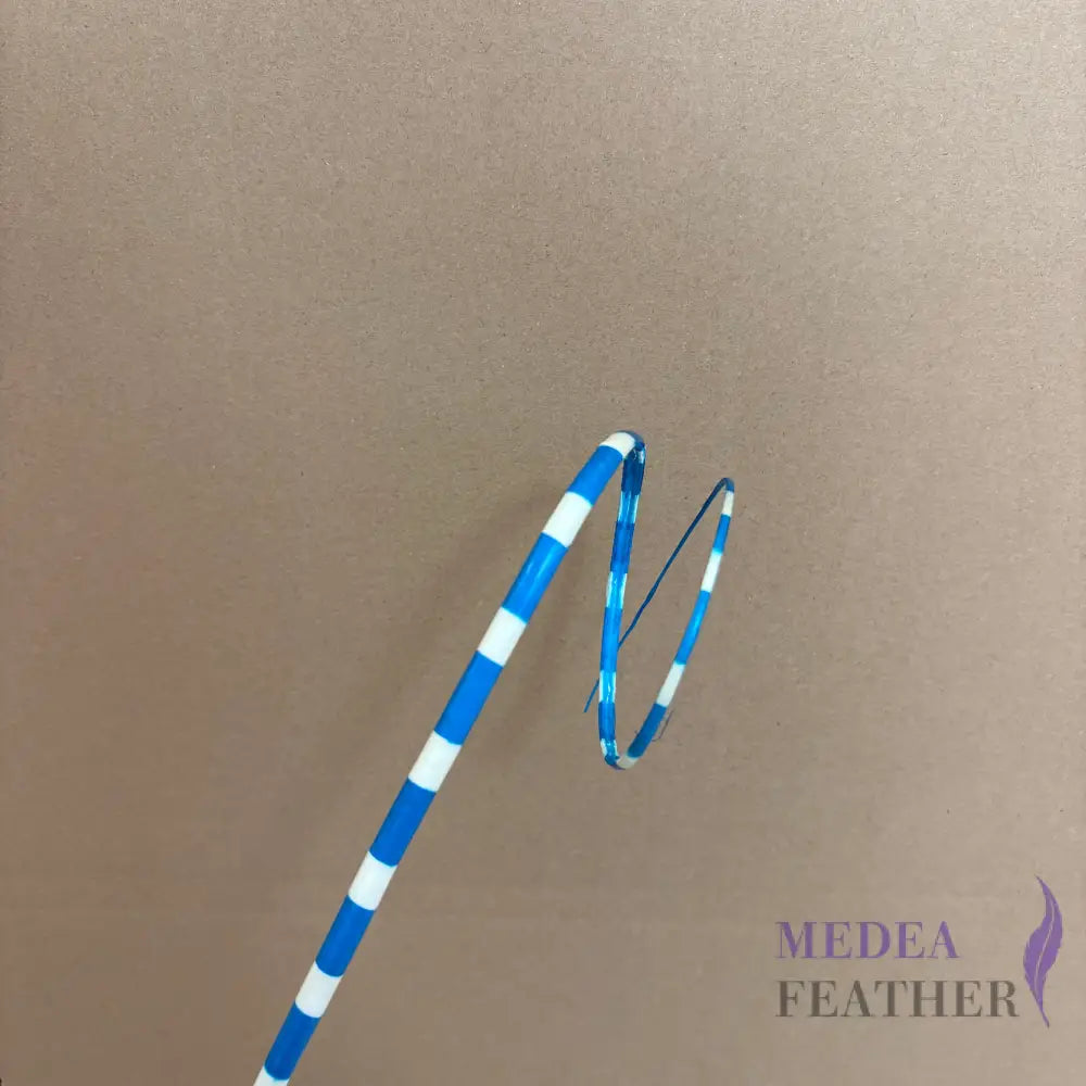 Loop Two Tone Ostrich Feather Quill (Copy) - #78 turquoise + ivory base