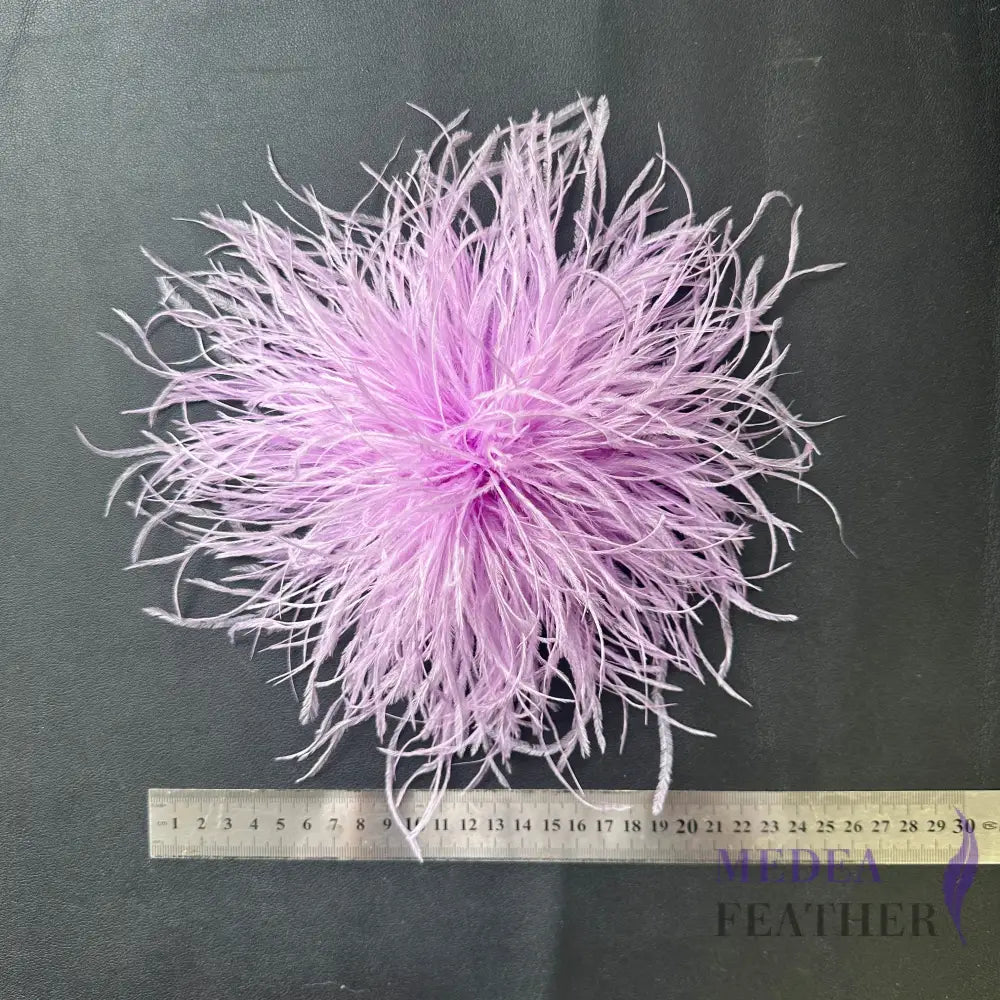 Extra Large 25cm Ostrich Feather Ball Feather Brooch DS261009