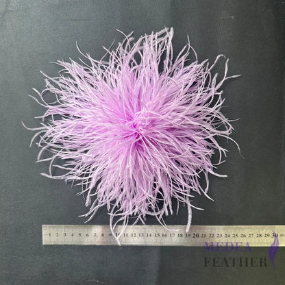 Extra Large 25cm Ostrich Feather Ball Feather Brooch DS261009