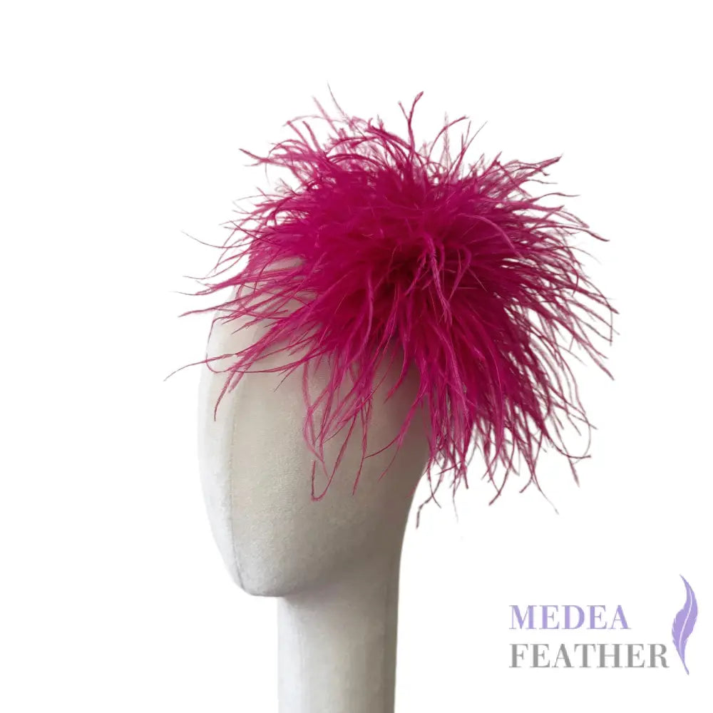 Extra Large 25cm Ostrich Feather Ball Feather Brooch DS261009