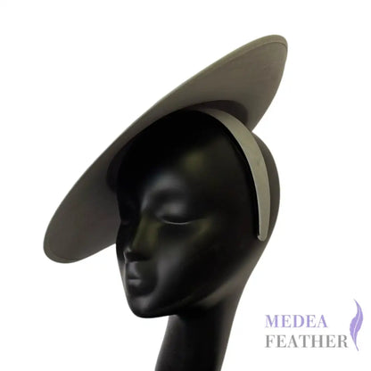 Tilted Oversized Brim Hat | Avant-Garde Statement Headpiece