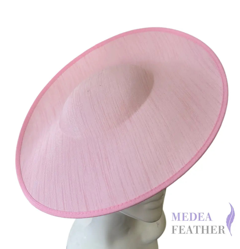 Fabric Oversized Hat Base with Headband - Baby Pink