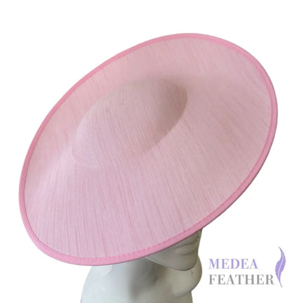 Fabric Oversized Hat Base with Headband - Baby Pink