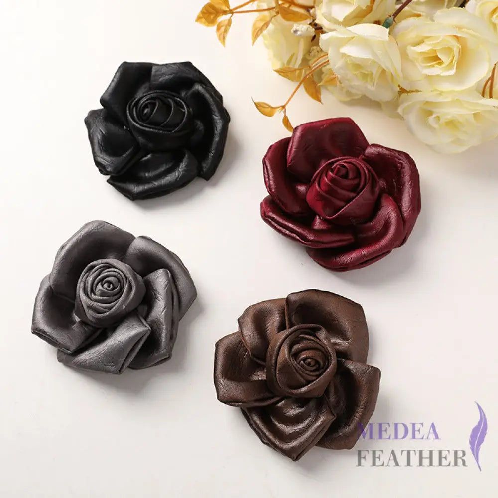 Fabric Satin Camellia Flower