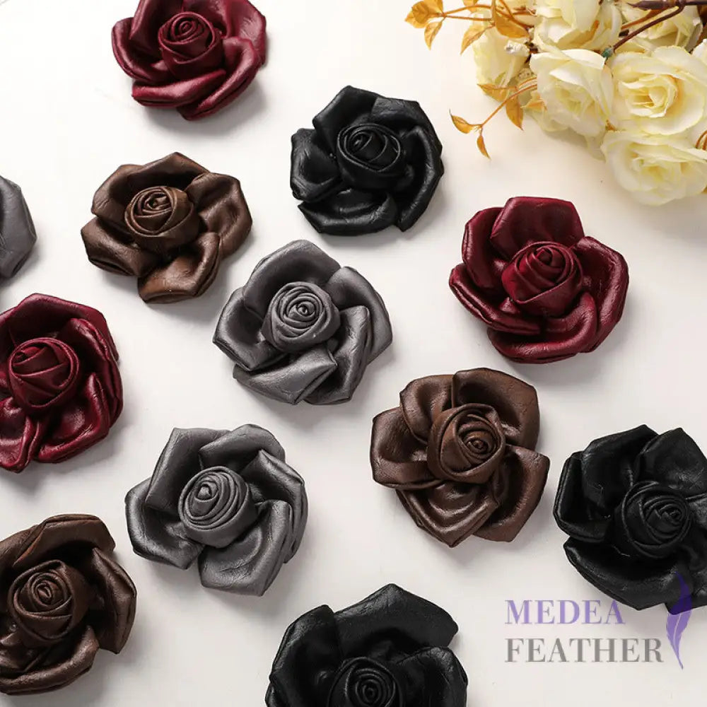 Fabric Satin Camellia Flower