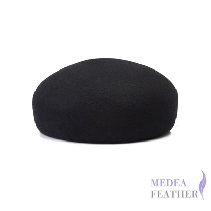 Felt Button Hat Base S:54-56cm / Black