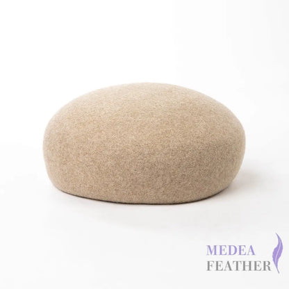 Felt Button Hat Base S:54-56cm / Oat