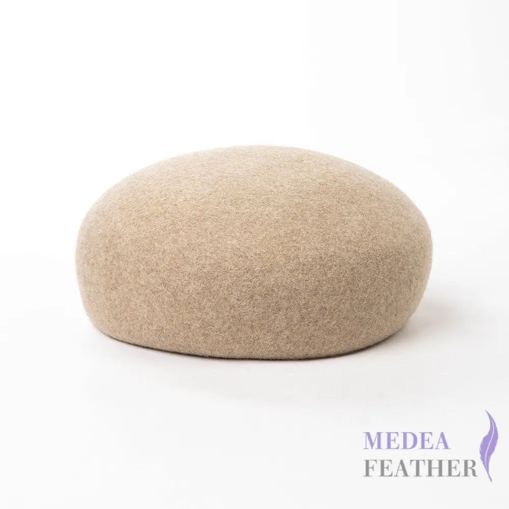 Felt Button Hat Base S:54-56cm / Oat