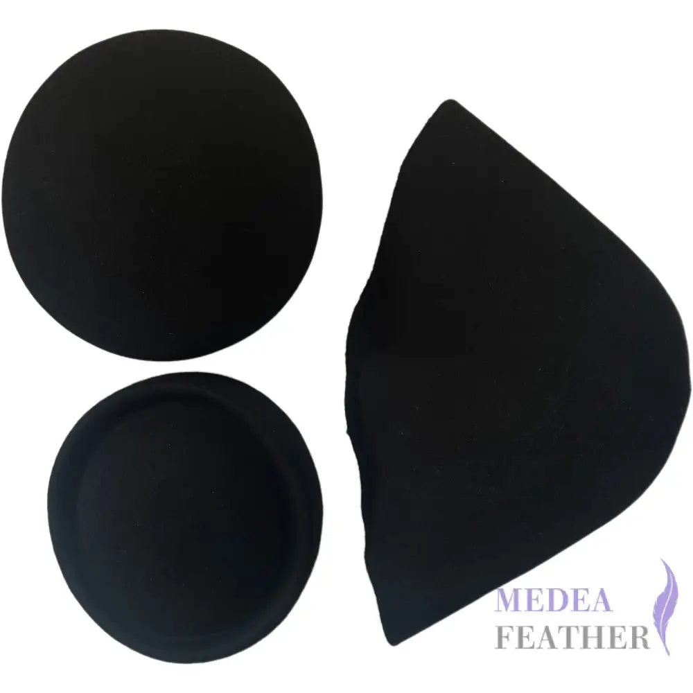 Felt Wool Cone Hood Black