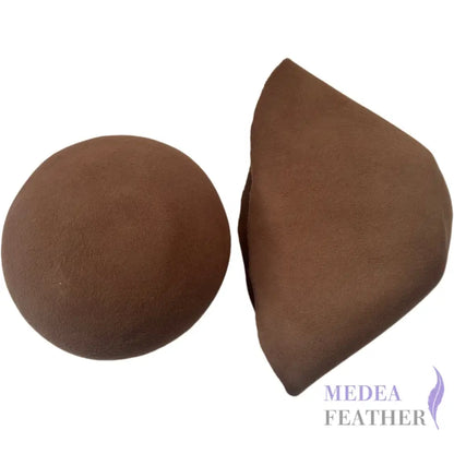Felt Wool Cone Hood Brown