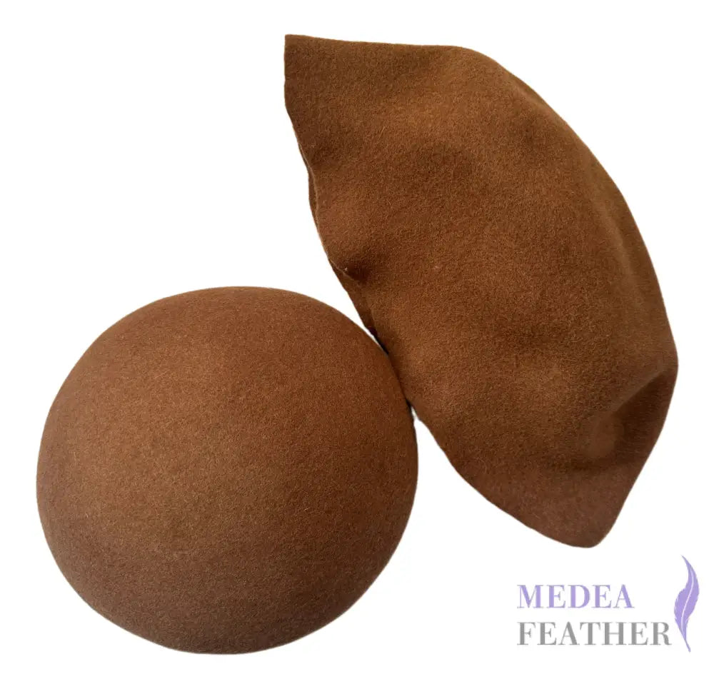 Felt Wool Cone Hood Caramel