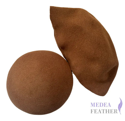 Felt Wool Cone Hood Caramel