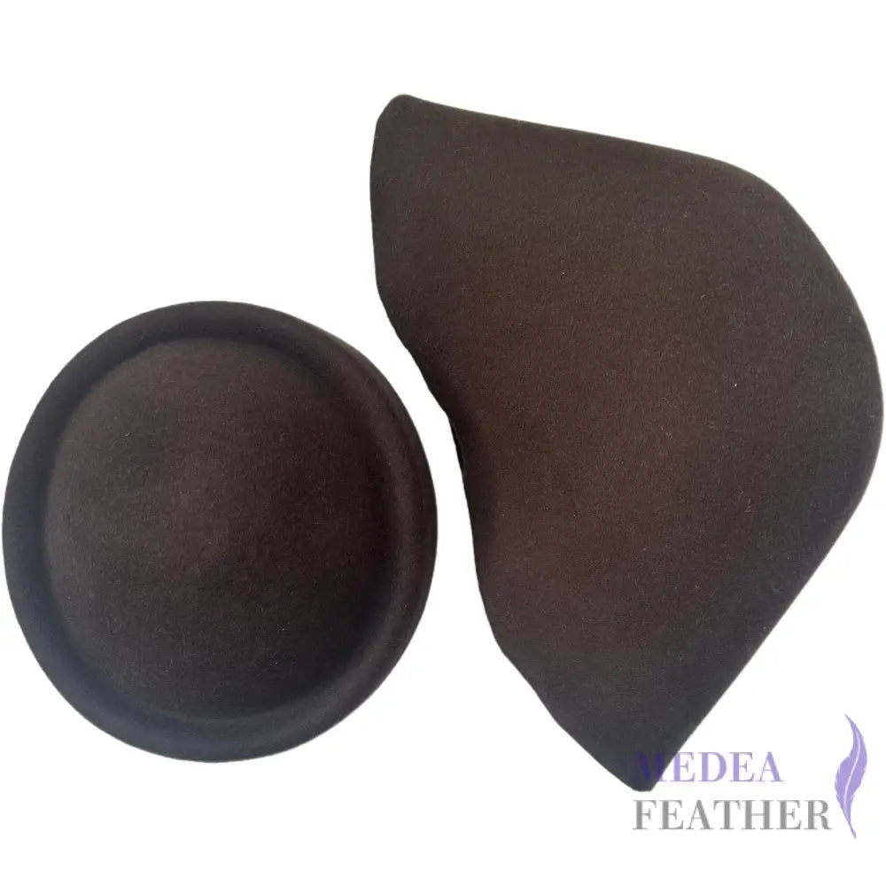 Felt Wool Cone Hood Coffee