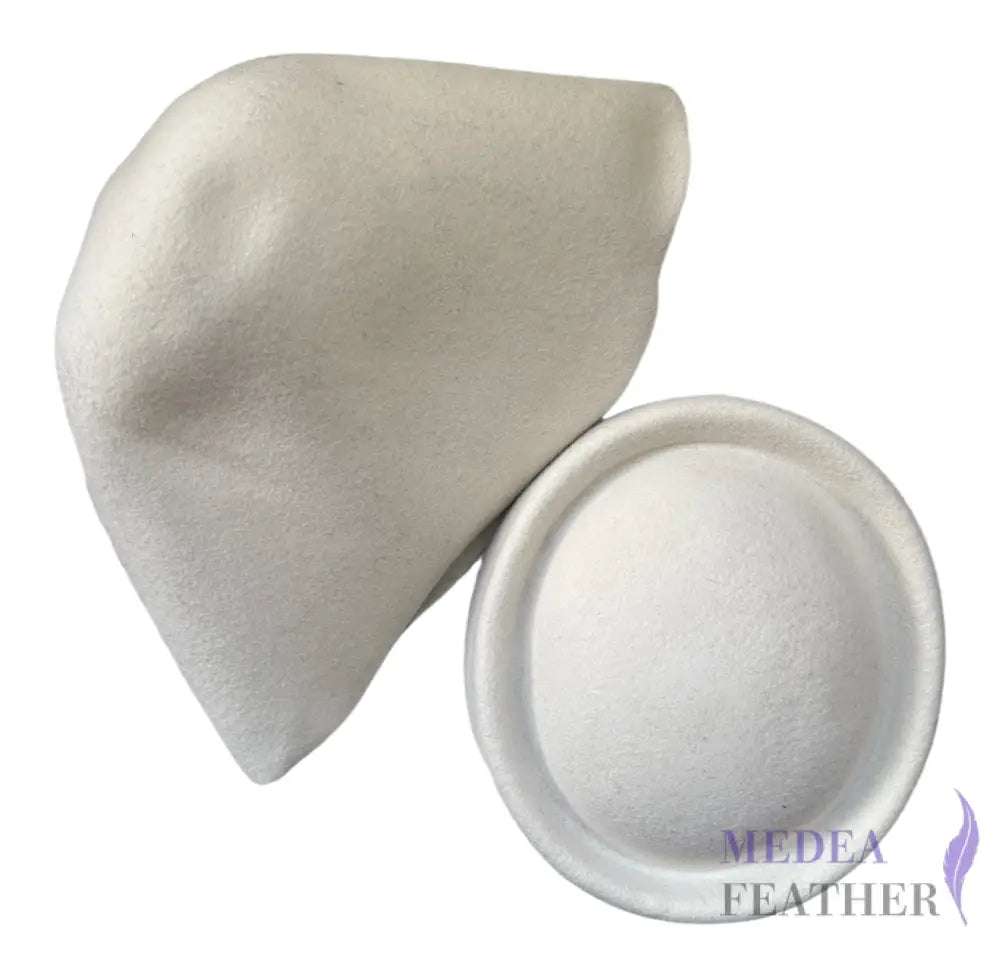 Felt Wool Cone Hood Ivory