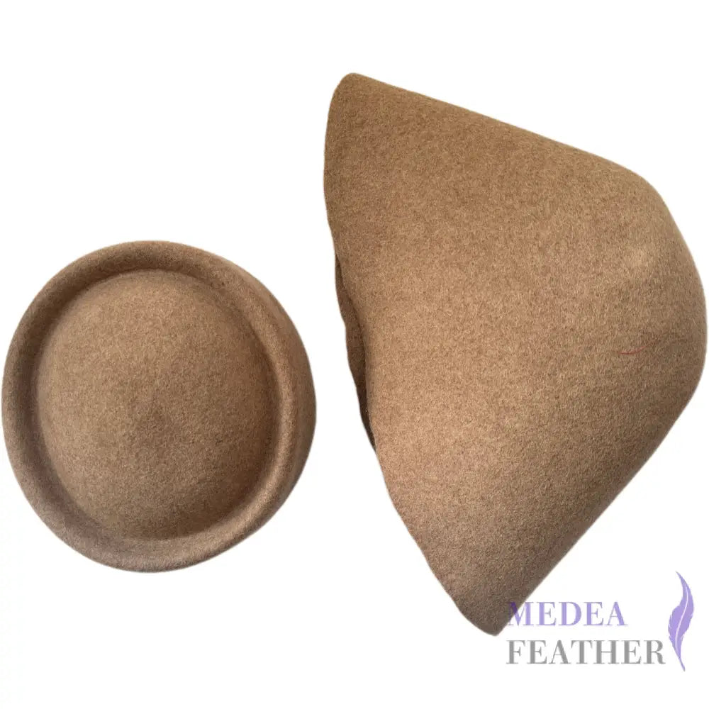 Felt Wool Cone Hood Mocha