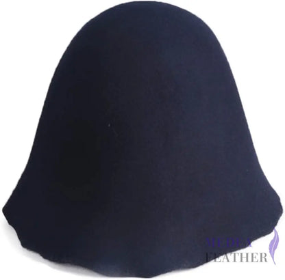 Felt Wool Cone Hood Navy