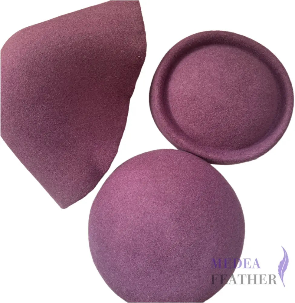 Felt Wool Cone Hood Purple