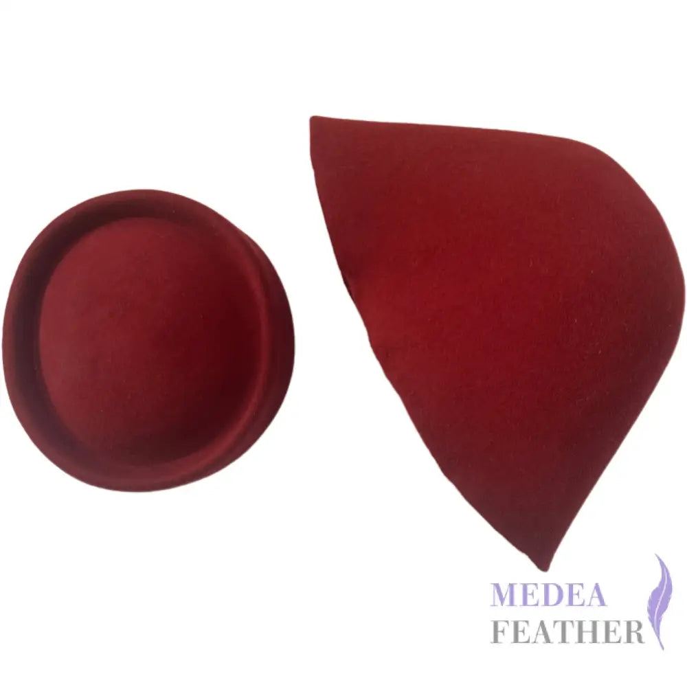 Felt Wool Cone Hood Tango Red