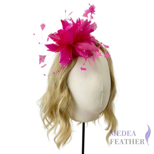 ’Flying Flowers and Butterflies ’/Handmade Feather Flower Mount