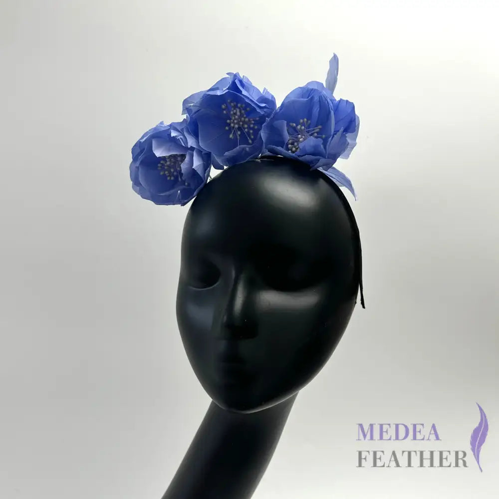FM045 Three Goose Feather Flowers Set Mount