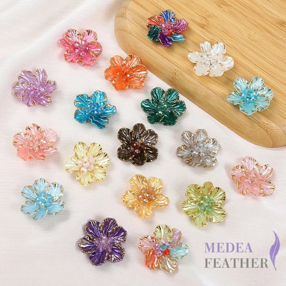 Gold Edge Bead Flower BF12