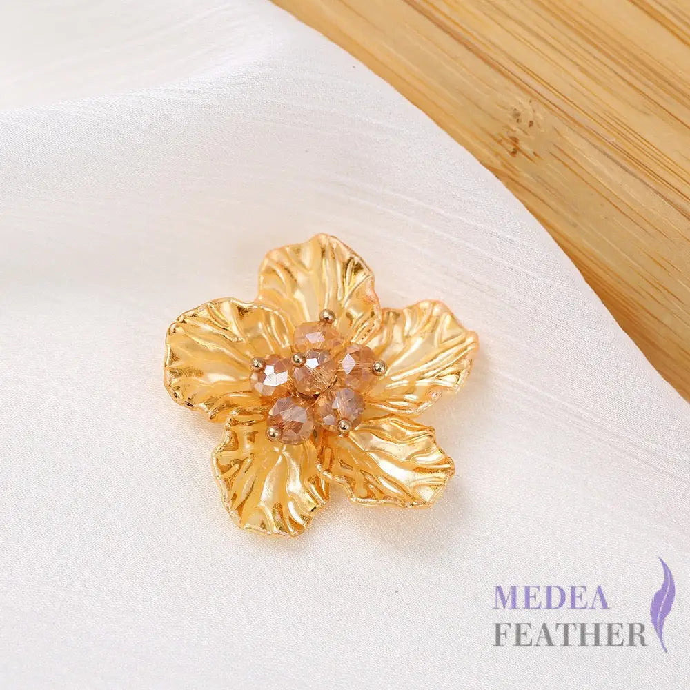 Gold Edge Bead Flower BF12