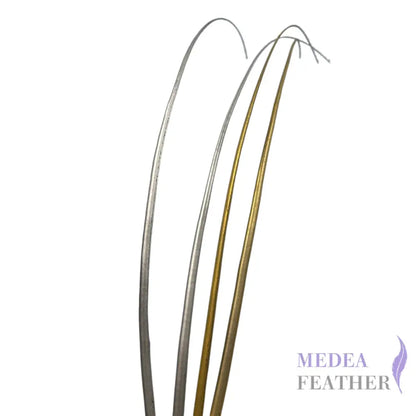 Gold Silver Ostrich Feather Quill