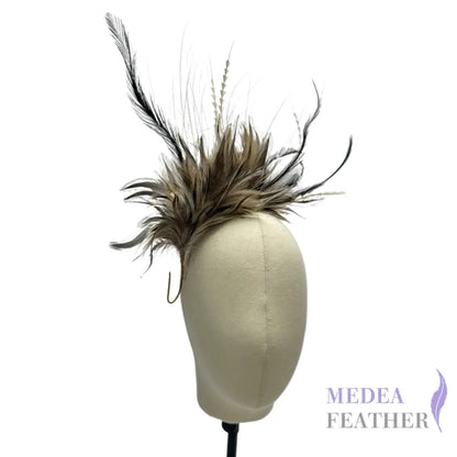 Golden Badger Strung Rooster Neck Hackle Feather Mount Custom - Please add text below