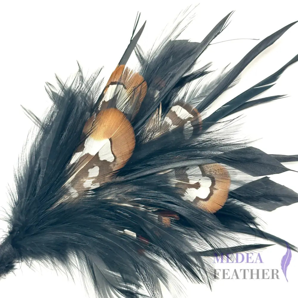 Golden Yellow Reeves Venery Pheasant Feather and Goose Biot Mount Custom - Please add text below