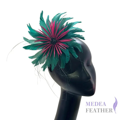 Goose and Biot Flower FM524 #96 dark green (petal) & #101 fandango pink (central)