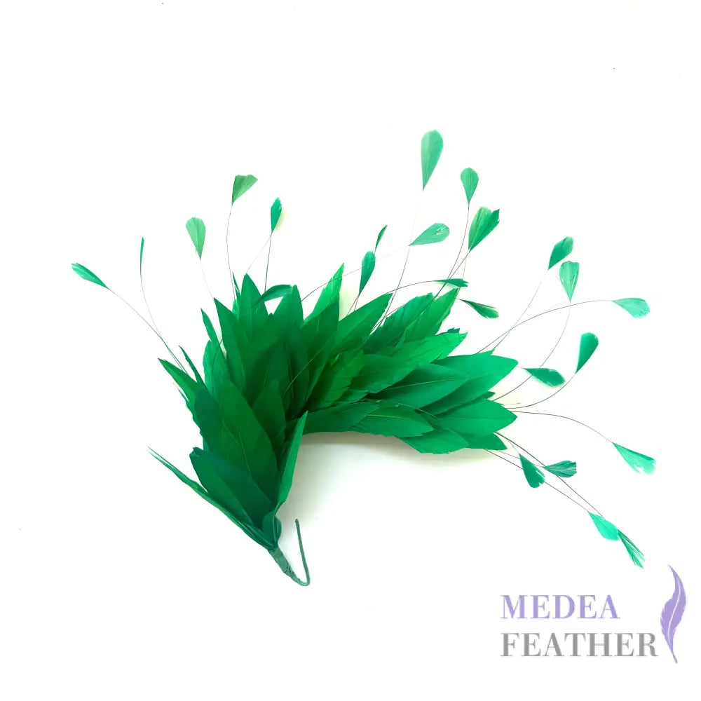 Goose and Coque Feather Mount FM304 #70 bright green