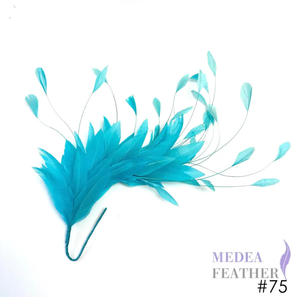Goose and Coque Feather Mount FM304 #75 light turquoise