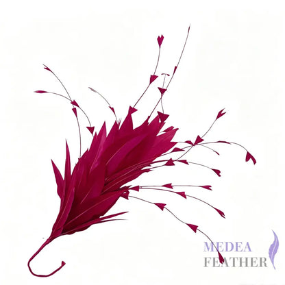 Goose and Long Trimmed Coque Feather Mount FM514 - #20 Barbie pink