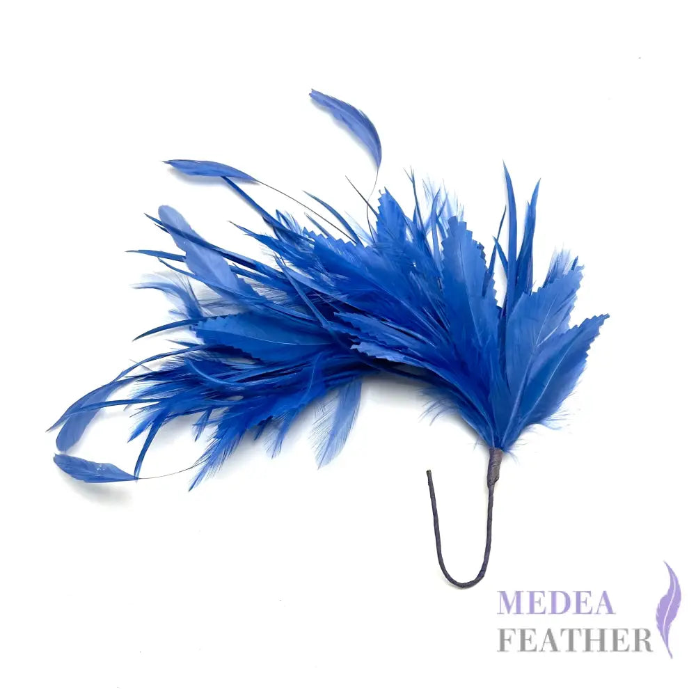 Goose Biot and Hackle Feather Flower Mount Custom - Please add text below