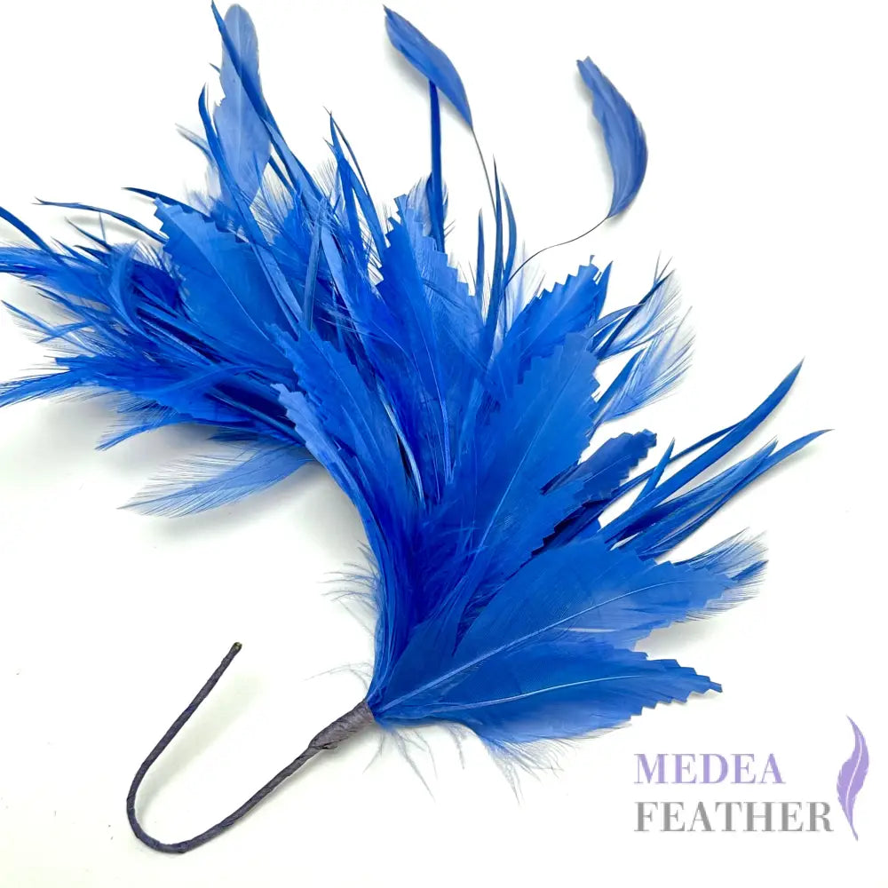 Goose Biot and Hackle Feather Flower Mount Custom - Please add text below