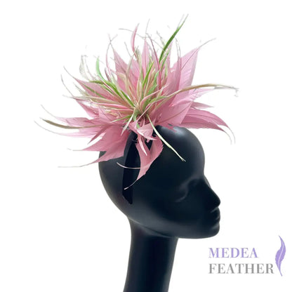 Goose Biot blossom Feather Flower Set #49 pink mist