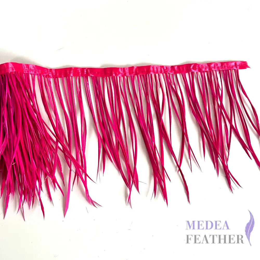 Goose Biot Feather Fringe 1 Meter #20 Barbie pink