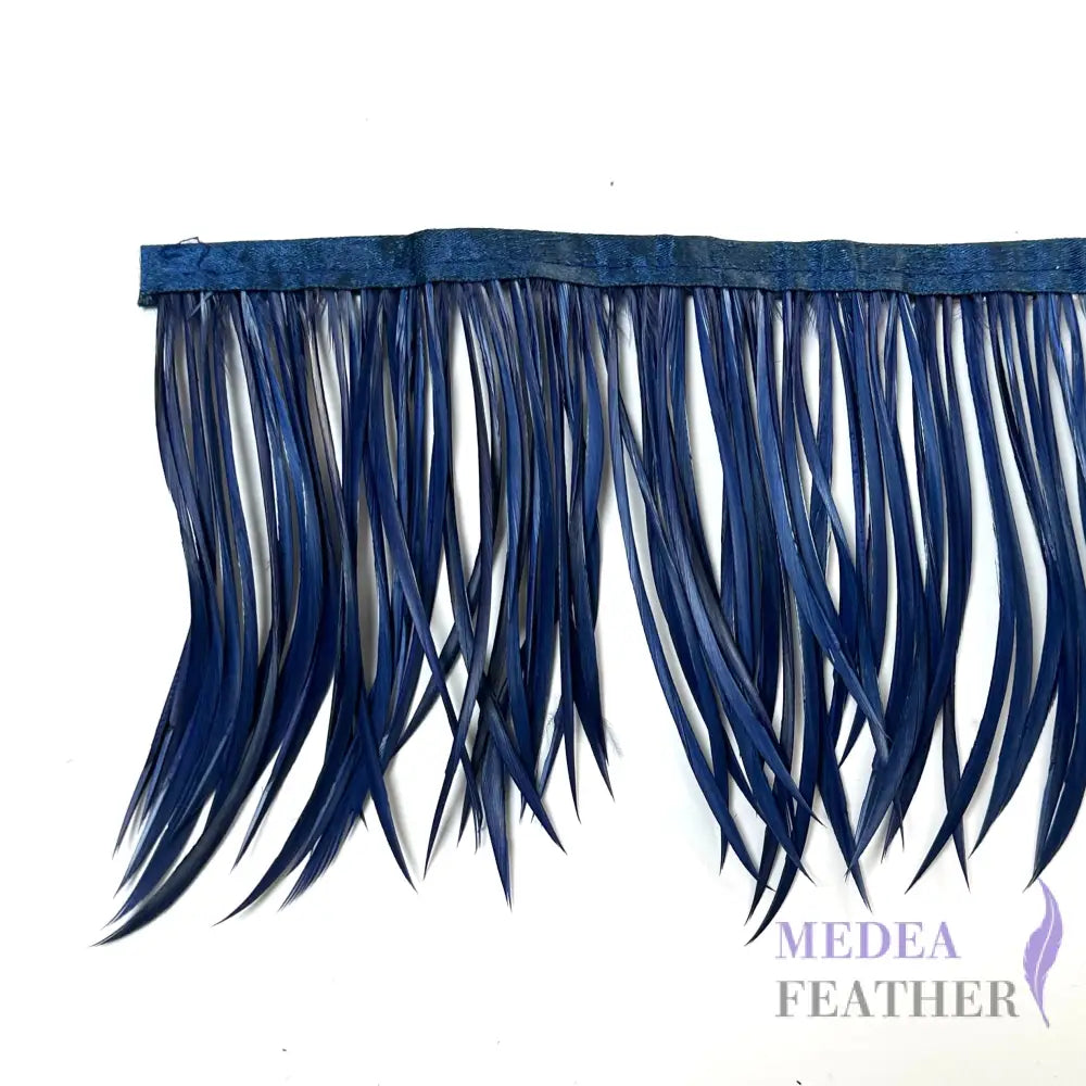 Goose Biot Feather Fringe 1 Meter #65 navy