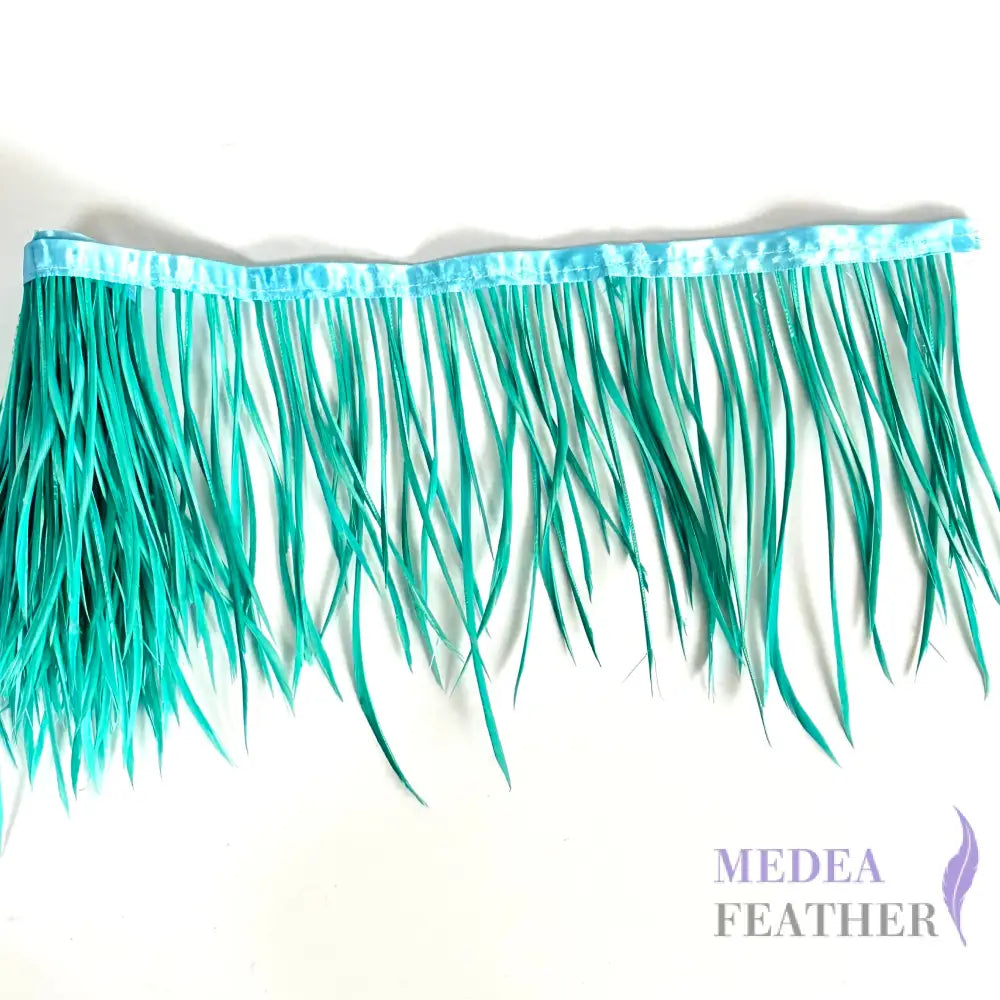 Goose Biot Feather Fringe 1 Meter #73 royal palm