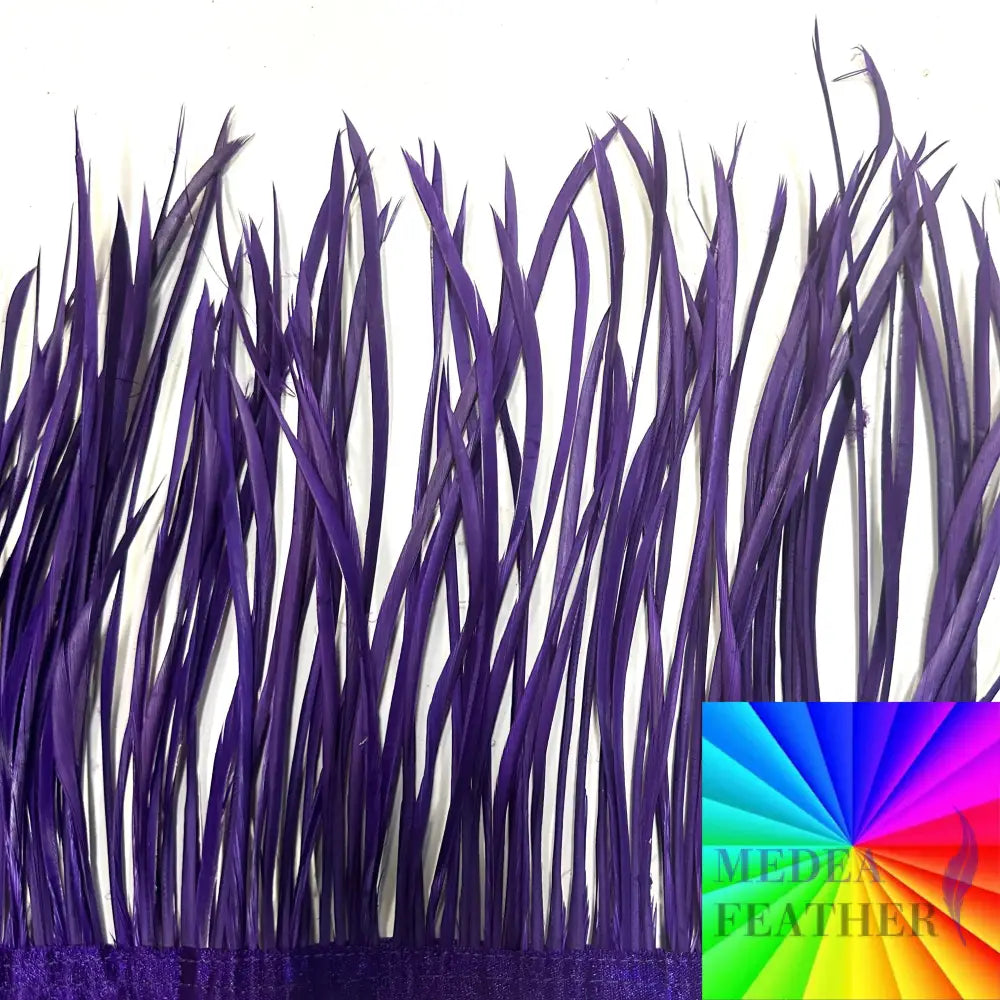 Goose Biot Feather Fringe 1 Meter Custom - Please add text below